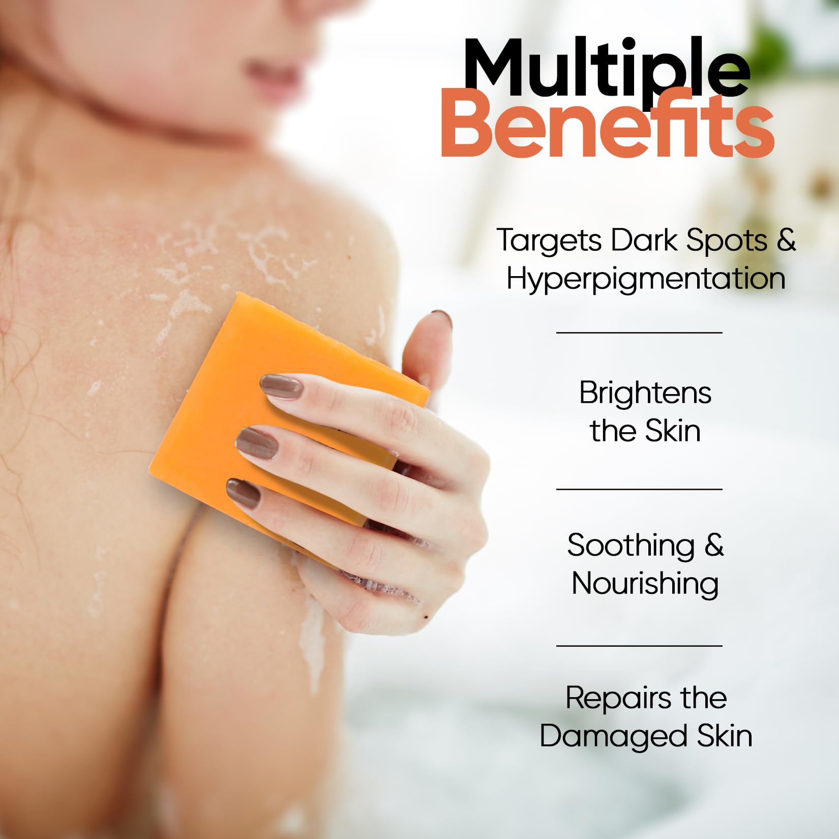 Papaya Soap Face & Body Wash – Skin Brightening Papaya Soap Bar for Dark Spots – Reduce Acne, Cleanse Scars, & Even Skin Tone – with Turmeric, Kojic Acid & Essential Oils – for All Skin Types (2 pack)